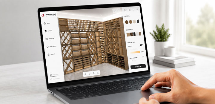 Wine cellar 3D configurator