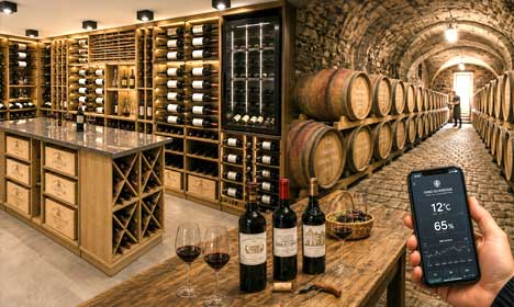 The right humidity in a wine cellar