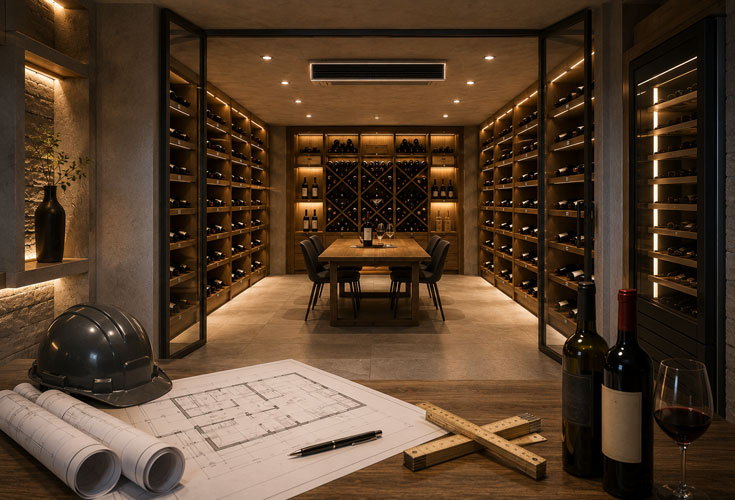 Conclusion on the structural preparation of a climate-controlled wine cellar