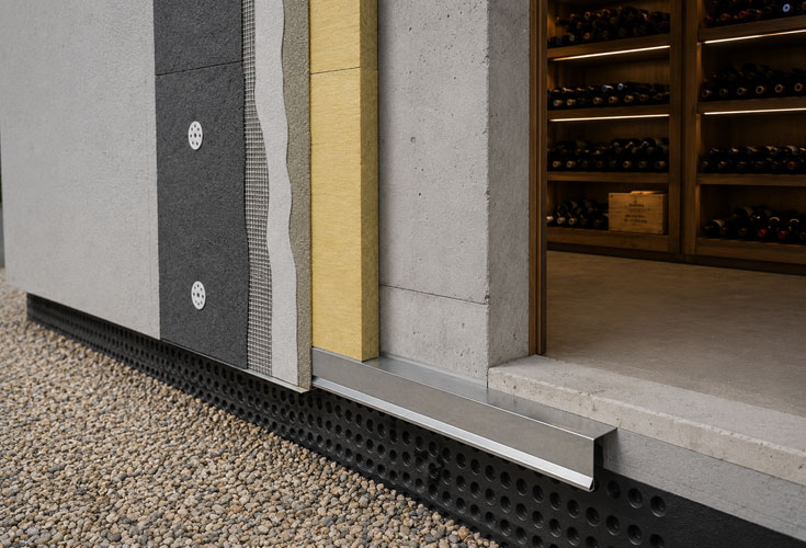 Additional insulation despite an external thermal insulation system