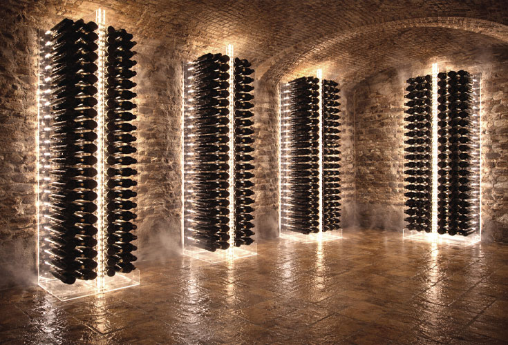 Acrylic wine racks - modern and resistant to moisture