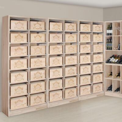 Product image for 'Wine rack PRESTIGE 8 made of solid oak'