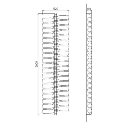 Product image for 'Acrylic wine rack RAVENNA'