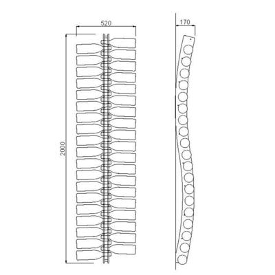 Product image for 'Acrylic wine rack SALERNO'