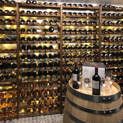 Product image for 'Wooden wine rack SIMPLEX, model 2, brown stain'