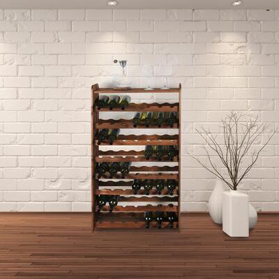 Product image for 'Wooden wine rack OPTIPLUS, model 1, brown stain'