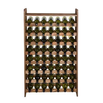 Product image for 'Wooden wine rack OPTIPLUS, model 2, brown stain'