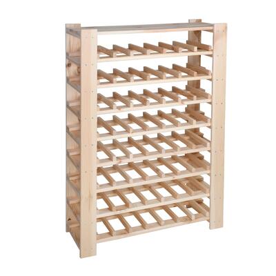 Product image for 'Wine rack FACILE, natural, medium, for 56 bottles'