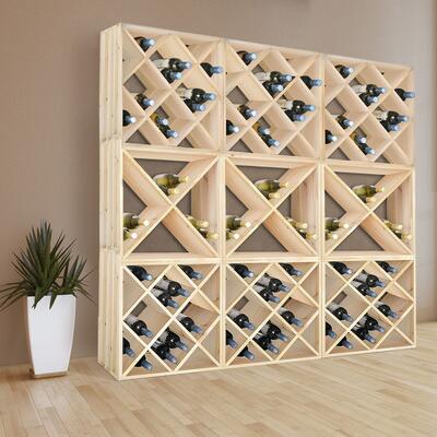 Product image for 'Wine rack 50 cm, module X-CUBE ,natural'