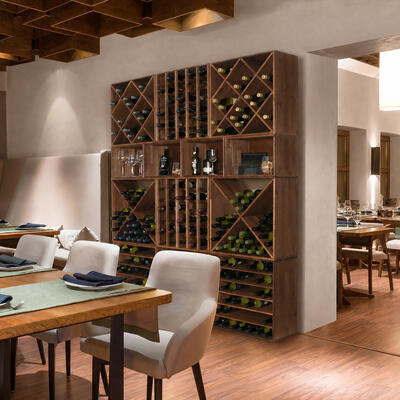 Product image for 'Wine rack system VINVARIO, 60 cm, brown stained'