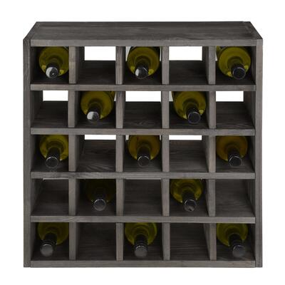 Product image for 'Wine rack 52 cm, module grid, brown stained'