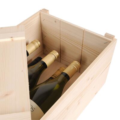 Product image for 'Wine box with sliding lid SIENA for 6 bottles'