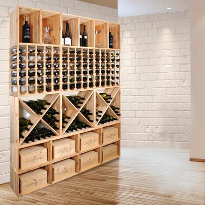 Product image for 'Wine rack module VENETO, natural wood'