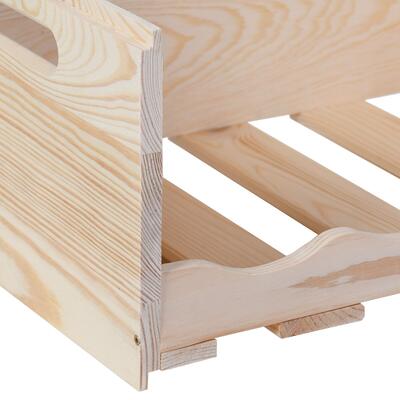 Product image for 'Wine/groceries crate VIVERI, natural pinewood'