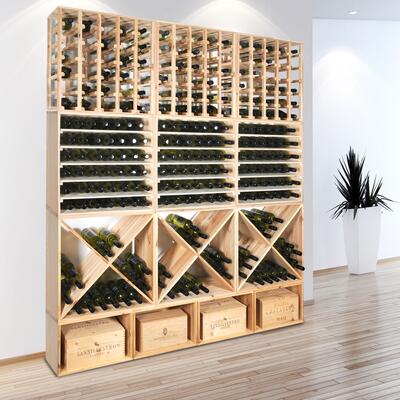 Product image for 'Wine rack LINEA made of pine wood'