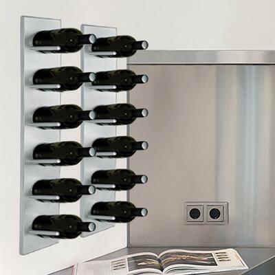 Product image for 'Wall mounting wine rack DALLAS powder coated metal'