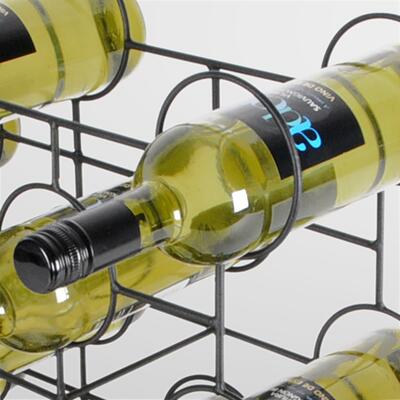 Product image for 'Wine rack CIRCOLO Powder-coated silver metal'