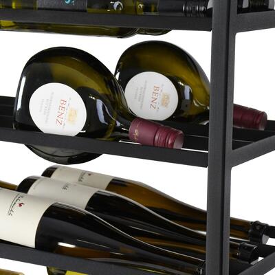 Product image for 'Metal Wine Rack BLACK PURE, Model 7'