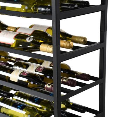 Product image for 'Metal Wine Rack BLACK PURE, Model 7'