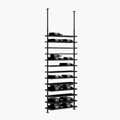 Product image for 'Wine rack BLACK PURE SELECT for ceiling mounting, model 2, height adjustable'