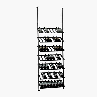 Product image for 'Wine rack BLACK PURE SELECT for ceiling mounting, model 3, height adjustable'