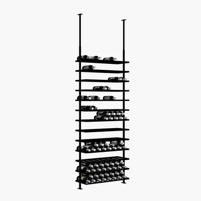 Product image for 'Wine rack BLACK PURE SELECT for ceiling mounting, model 1, height adjustable'