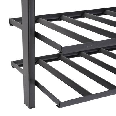 Product image for 'BLACK PURE metal wine rack for wall mounting'