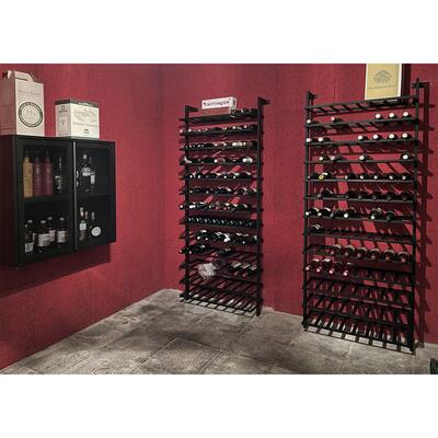 Product image for 'BLACK PURE metal wine rack for wall mounting'