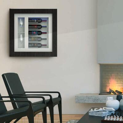 Product image for 'Climatised wall wine rack for 5 bottles, model 3'