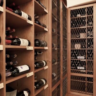 Product image for 'Wine rack system Piedmont, fir wood, walnut/ medium brown'
