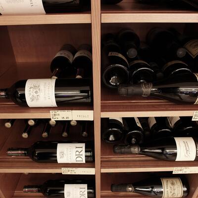 Product image for 'Wine rack system Piedmont, fir wood, walnut/ medium brown'
