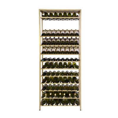 Product image for 'Metal Wine Rack BLACK PURE, Model 5, gold'