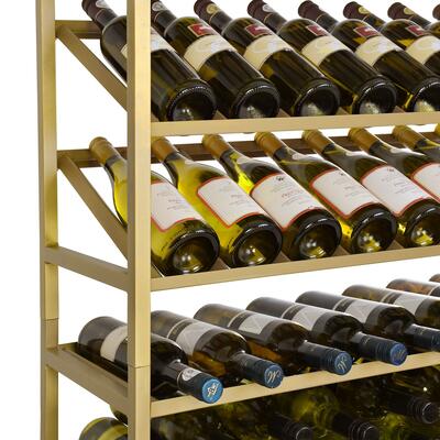 Product image for 'Metal Wine Rack BLACK PURE, Model 5, gold'