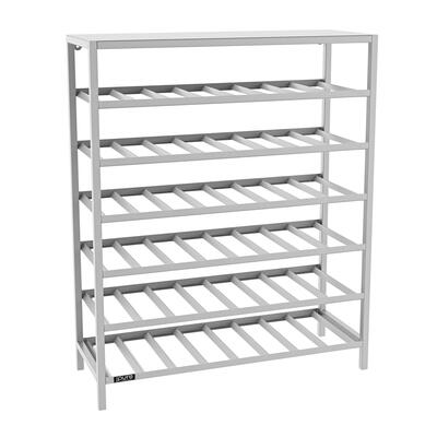 Product image for 'Metal Wine Rack BLACK PURE, Model 11, low, silver'
