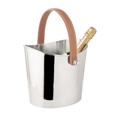 Product image for 'Wine/bottle cooler GILBERT, with leather handle, smooth'