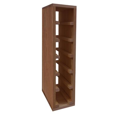 Product image for 'Wine rack 60 cm, narrow module for 6 bottles, stained brown'