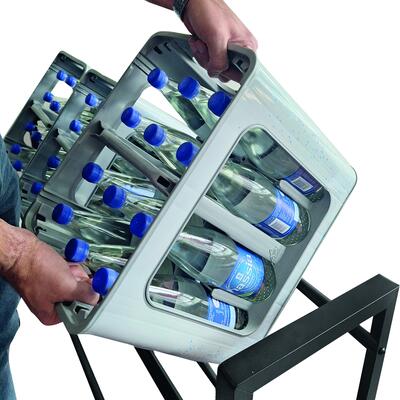 Product image for 'Metal drinks crate rack, W 50 cm'