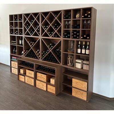 Product image for 'Wine rack system CAVEPRO in walnut'