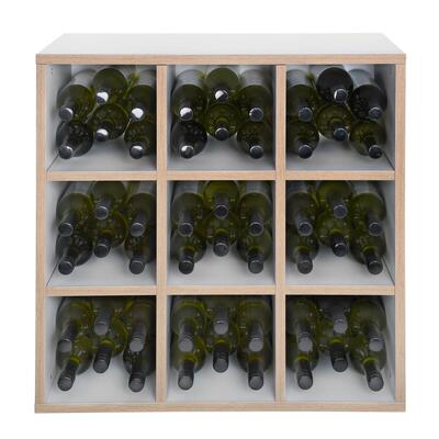 Product image for 'Module with 9 compartments alpine white/natural oak edge'