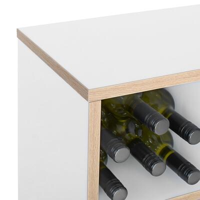 Product image for 'Module with 9 compartments alpine white/natural oak edge'