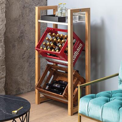 Product image for 'Beverage crate shelf James for 3 crates'
