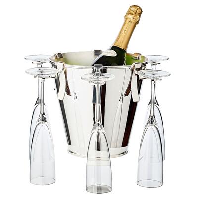 Product image for 'CALO champagne/bottle cooler with holders for 6 glasses'