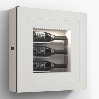 Product image for 'Climatised wall wine rack for 3 bottles, model 1'