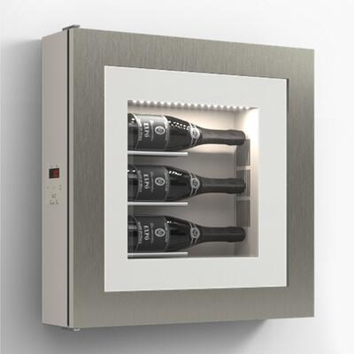 Product image for 'Climatised wall wine rack for 3 bottles, model 3'