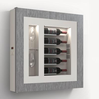 Product image for 'Climatised wall wine rack for 5 bottles, model 2'