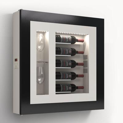 Product image for 'Climatised wall wine rack for 5 bottles, model 3'