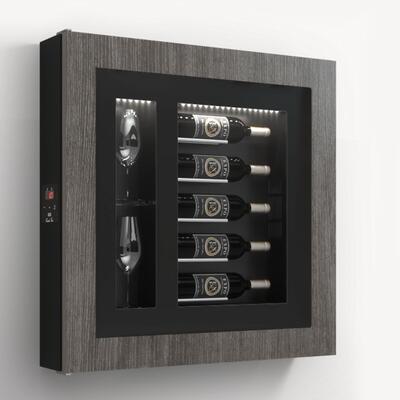 Product image for 'Climatised wall wine rack for 5 bottles, model 4'