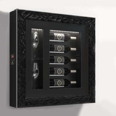 Product image for 'Climatised wall wine rack for 5 bottles, model 6'