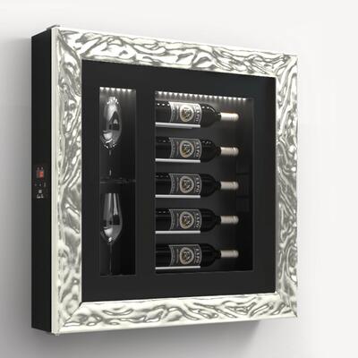 Product image for 'Climatised wall wine rack for 5 bottles, model 7'