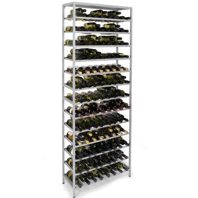 Product image for 'Metal Wine Rack BLACK PURE, Model 1, silver'